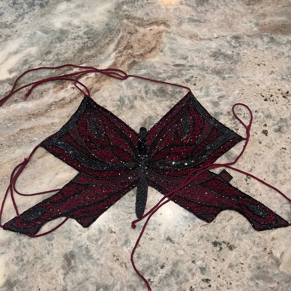 Beaded Butterfly Top